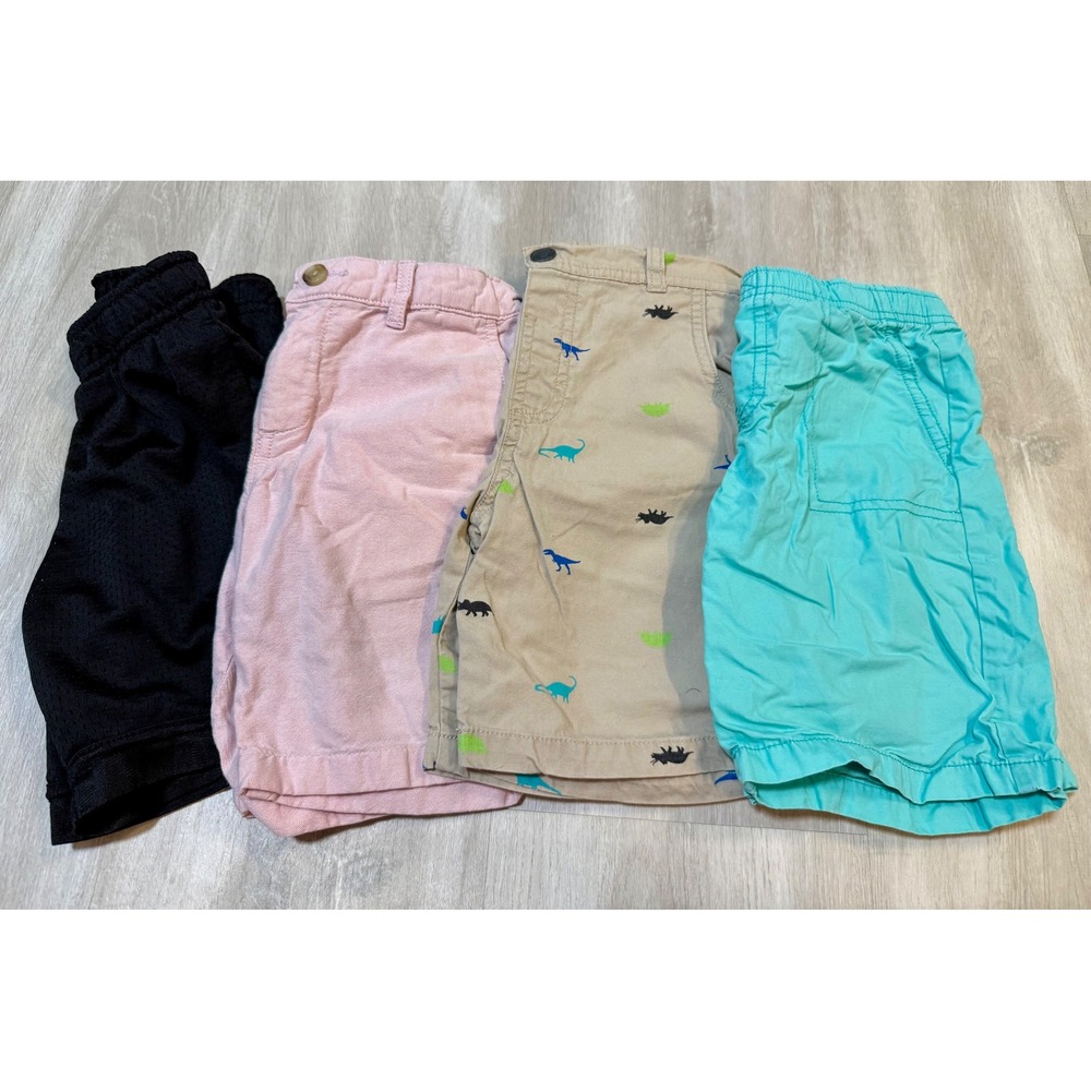 Athletic Works Garanimals Shorts Bundle Kids 4-5T Multi Good Dinosaur Mesh Chino